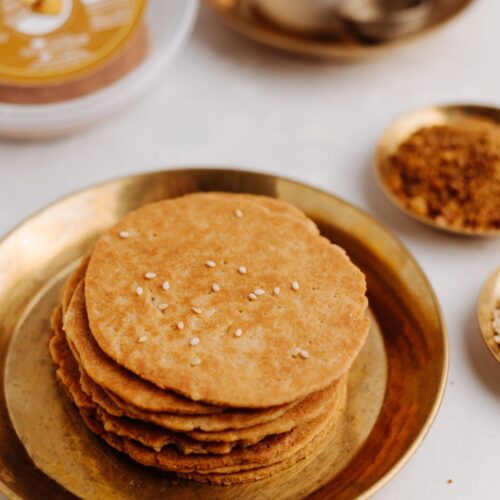 Gujarat Special Roasted Jaggery Gud Bhakri Rahe Gujarati Snacks